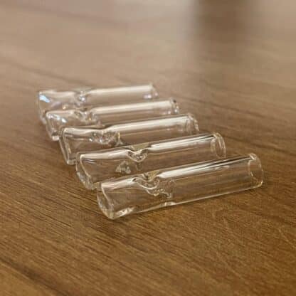 5-pack of slim size 8mm glass smoking tips